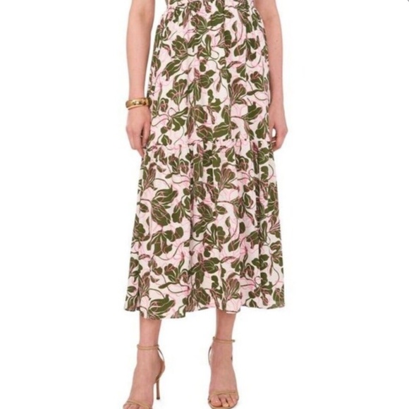 Parker floral tiered midi skirt - Picture 1 of 6